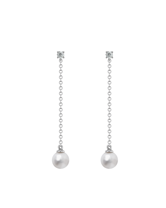 Las Perlas Earrings White Gold