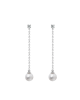 Las Perlas Earrings White Gold