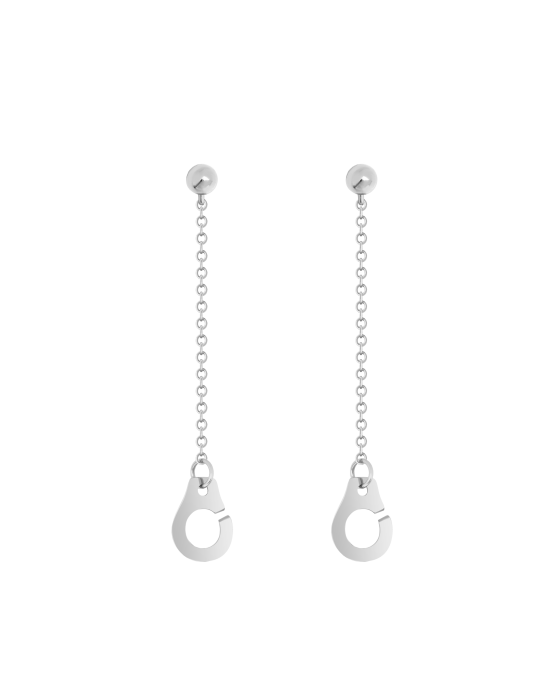 Esposas Long Earrings White Gold