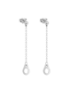 Esposas Long Earrings White Gold