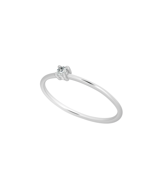 Princess Diamond Ring White Gold
